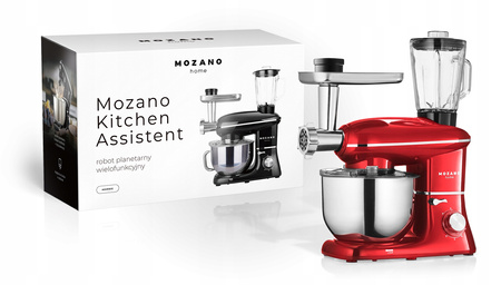 Robot Planetarny Mozano Mikser Kitchen Assistent 2300 W Czerwony