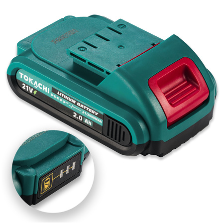 Akumulator li-ion 2Ah 21V do elektronarzędzi Tokachi