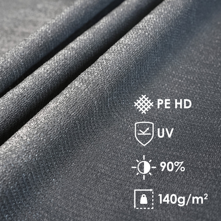 Siatka cieniująca 90% UV 1,5x25m szara