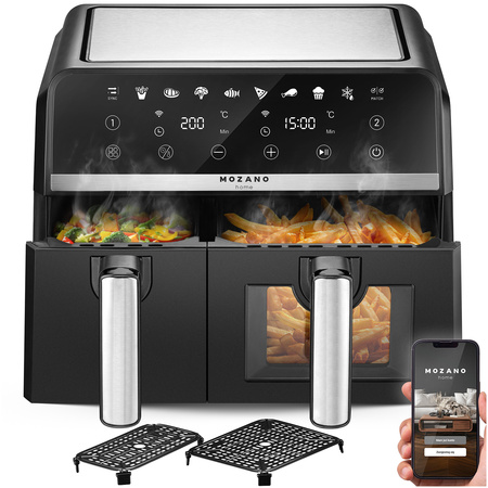 Frytkownica beztłuszczowa Mozano DuoFry Unlimited 2600W 5,5L + 3,5L
