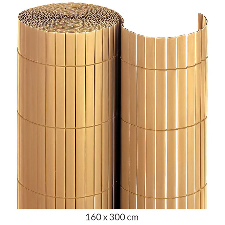 Dwustronna Mata PVC 160x300cm Bambusowa