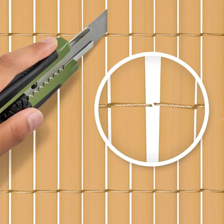 Dwustronna Mata PVC 160x300cm Bambusowa