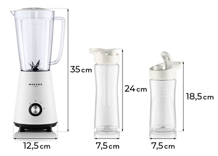 Blender Mozano Nutri Sport 3w1 Biały