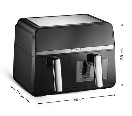 Frytkownica beztłuszczowa Mozano DuoFry Unlimited 2600W 5,5L + 3,5L