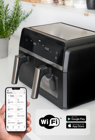 Frytkownica beztłuszczowa Mozano DuoFry Unlimited 2600W 5,5L + 3,5L
