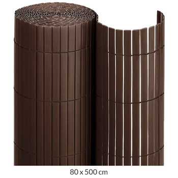 Dwustronna Mata PVC 80x500cm Brązowa
