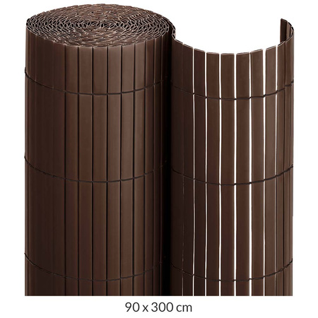 Dwustronna Mata PVC 90x300cm Brązowy