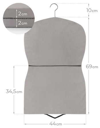 Składana deska Mozano do prasowania w pionie