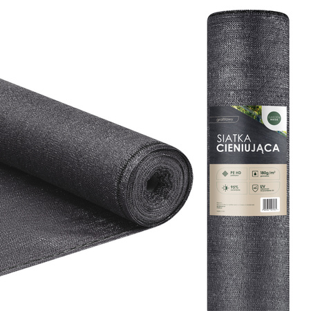 Siatka cieniująca 95% UV 1,5x25m szara