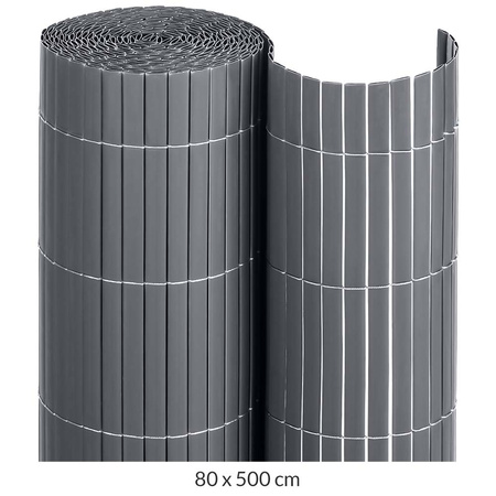 Dwustronna Mata PVC 80x500cm Szara