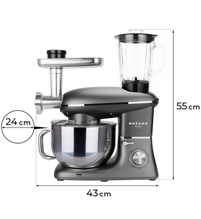 Robot Planetarny Mozano Mikser Kitchen Assistent 2300 W Szary