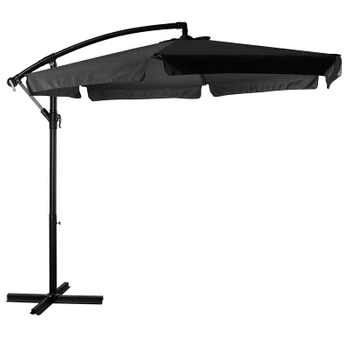 Parasol Ogrodowy z Wysięgnikiem 350cm Grafitowy