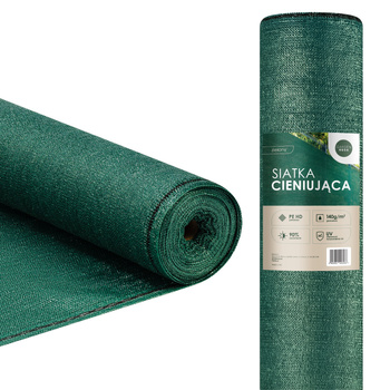 Siatka cieniująca 90% UV 1,5x50m zielona
