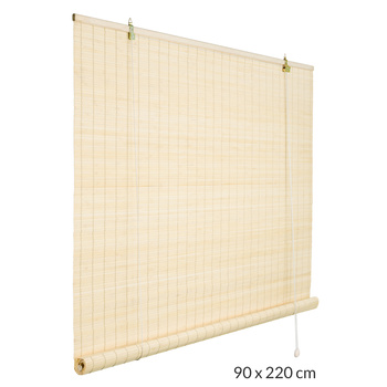 Roleta Bambusowa Półzaciemniająca 90x220cm Bambus